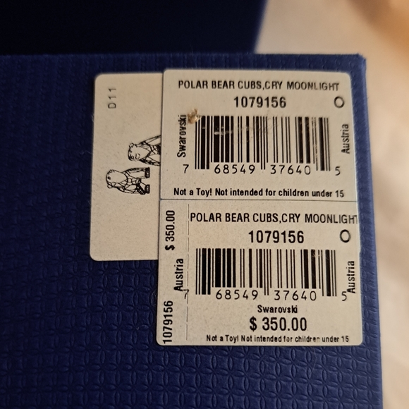 Swarovski SCS 2011 Polar bear cubs w boxes and  COA - Picture 14 of 14